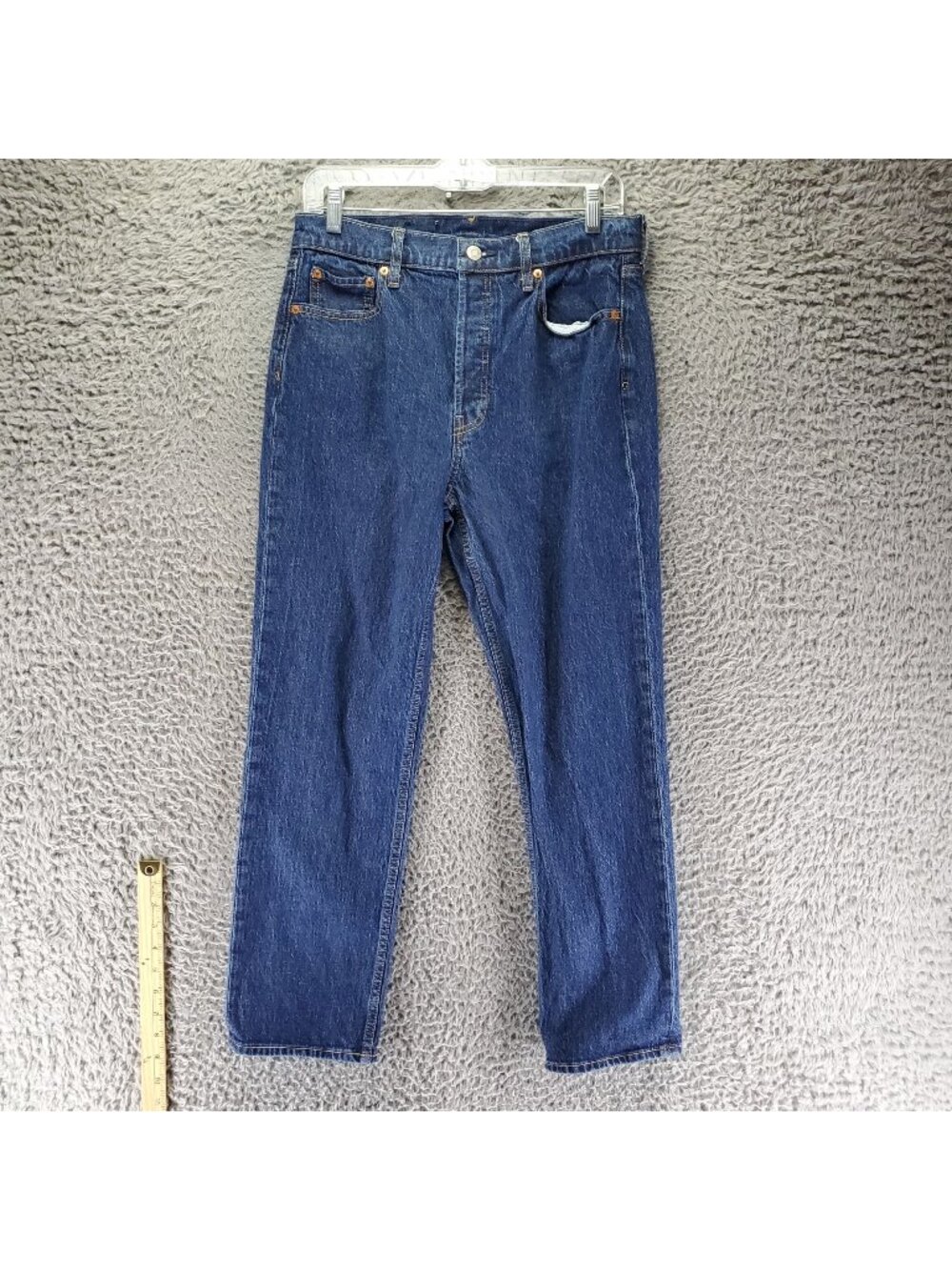 Gap Jeans Womens 29/8 Blue Cheeky Straight High Rise Button Fly Stretch *Read*
